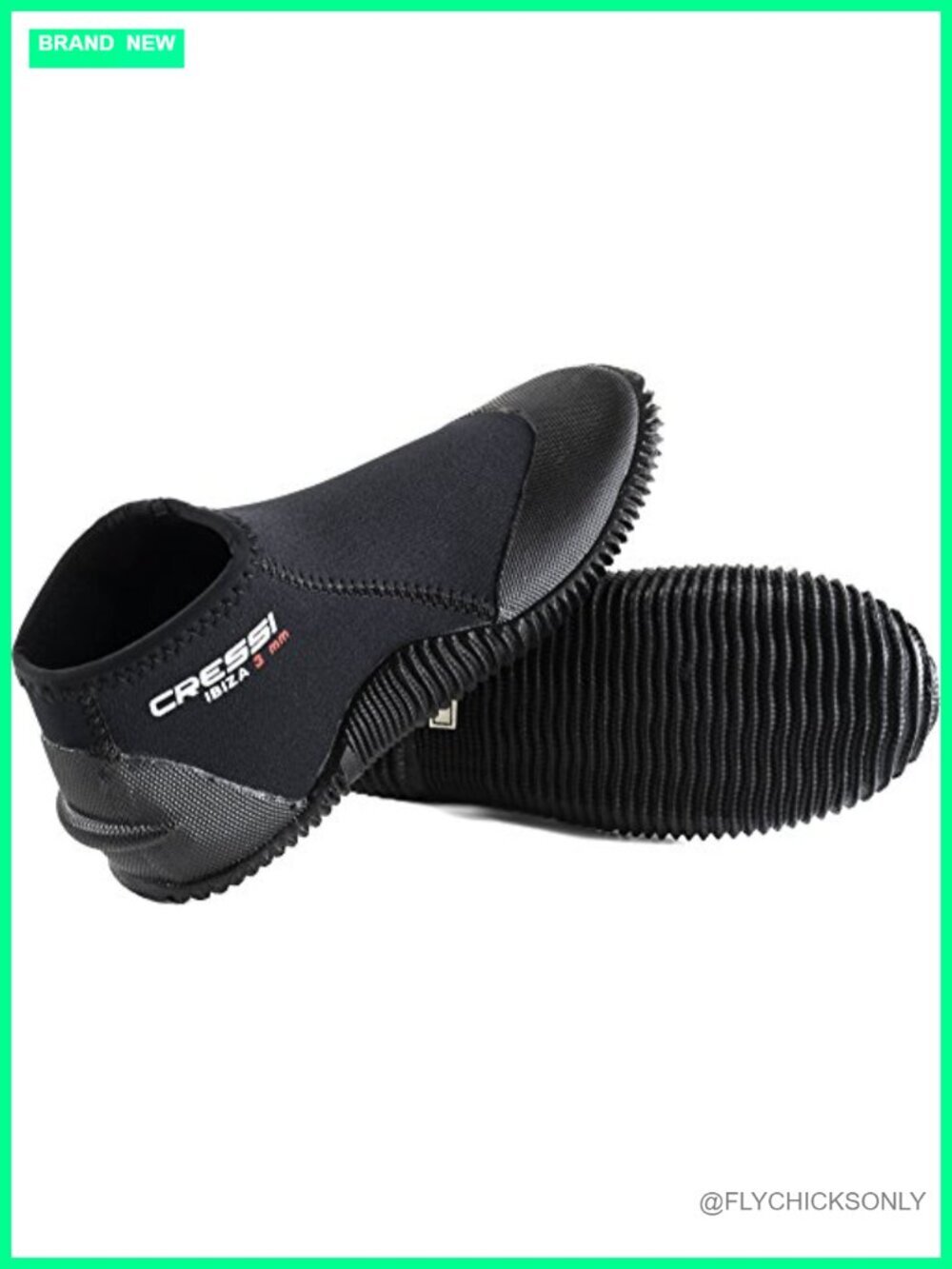 Neoprene Diving Boots with Anti-Slip Rubber Sole - 3mm Water Shoes for